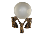 3 Cat Crystal Ball Stand